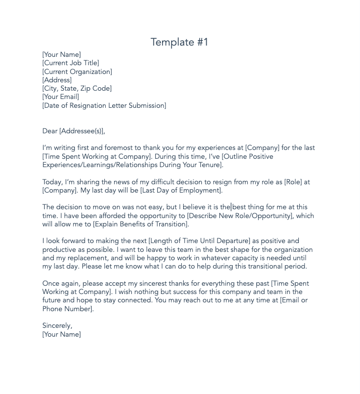 How To Write A Respectable Resignation Letter Samples And Templates 3672